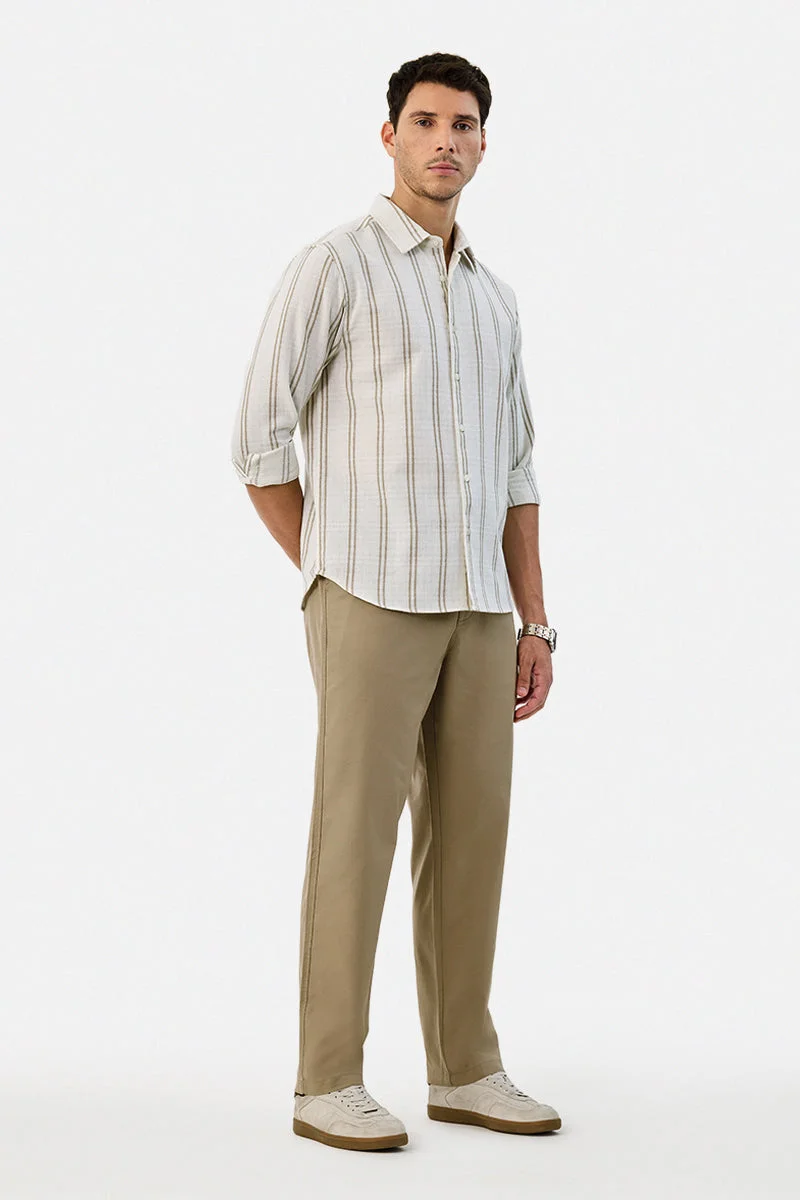 سنيتش Linen Blend Relaxed Fit Trousers